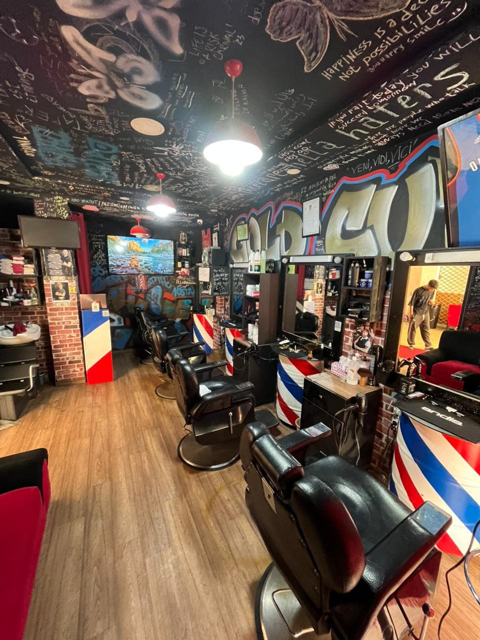 Goldcut Barbershop interior chairs